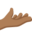 palm up hand, medium-dark skin tone